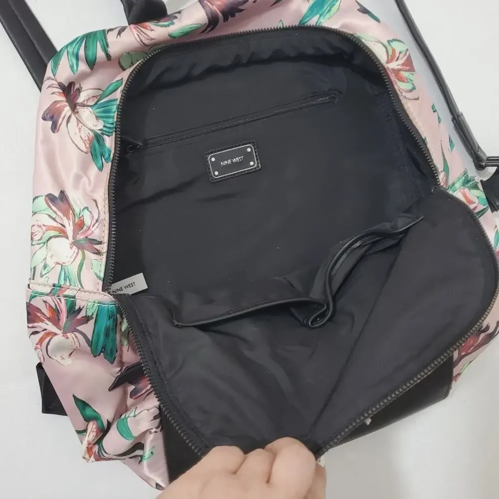 Nine West | Tallis Backpack Rucksack Floral Pattern with Slight Sheen